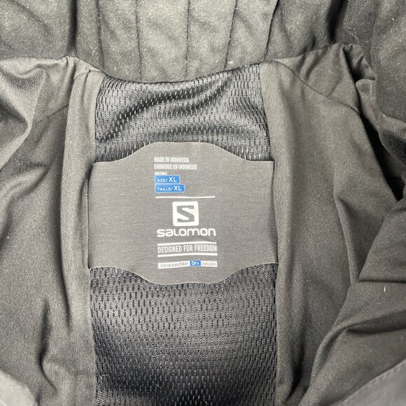 Salomon Men XL Advanced Skin Dry 20k Down Jacket Coat Black Pertex Shield+ - Picture 11 of 16